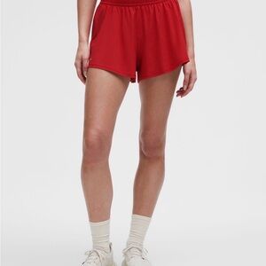 Lululemon Athletica Bold Red Women's Athletic Shorts